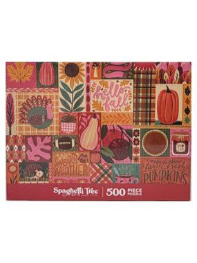 NEW Spaghetti Tree Sweater Weather 500 Piece Jigsaw Puzzle Fall Autumn